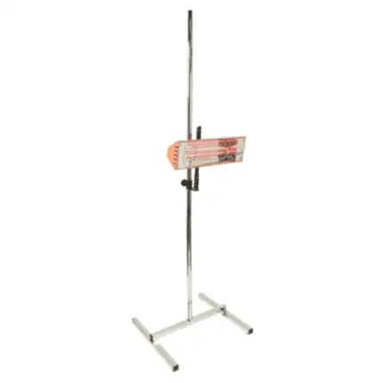 alt="Anest Iwata Heat Lamp 1kW Handheld Infrared mobile unit With Stand paint dryer"