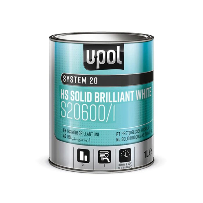 alt="UPOL System 20 S20600/1 Paint in Brilliant White in 1L tin"