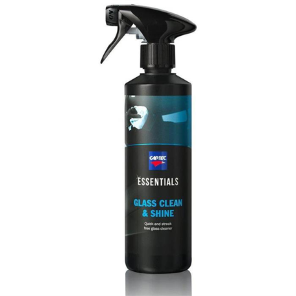 alt="Cartec Essentials Glass Clean & Shine 500ml streak free and gloss"