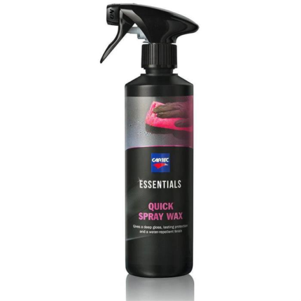 alt="Cartec Essentials Quick Spray Wax 500ml sheen and protection"