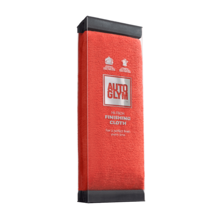 alt="autoglym red premium microfibre hi tech cloth for finishing polishing buffing size 40x40cm square"