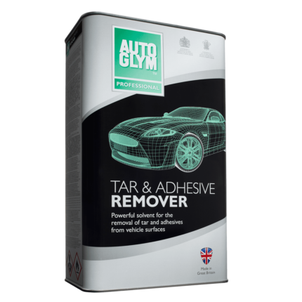 alt="trade size 5l tin of autoglym tar and adhesives remover for wax oil grease gum and others"