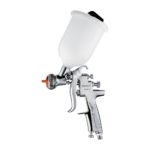 alt="Anest Iwata W400 Bellaria Spray Gun Manual Basecoat Classic Plus 134G 1.3mm includes a standard 600cc cup, lid and filter, cleaning brushes, and a spanner"