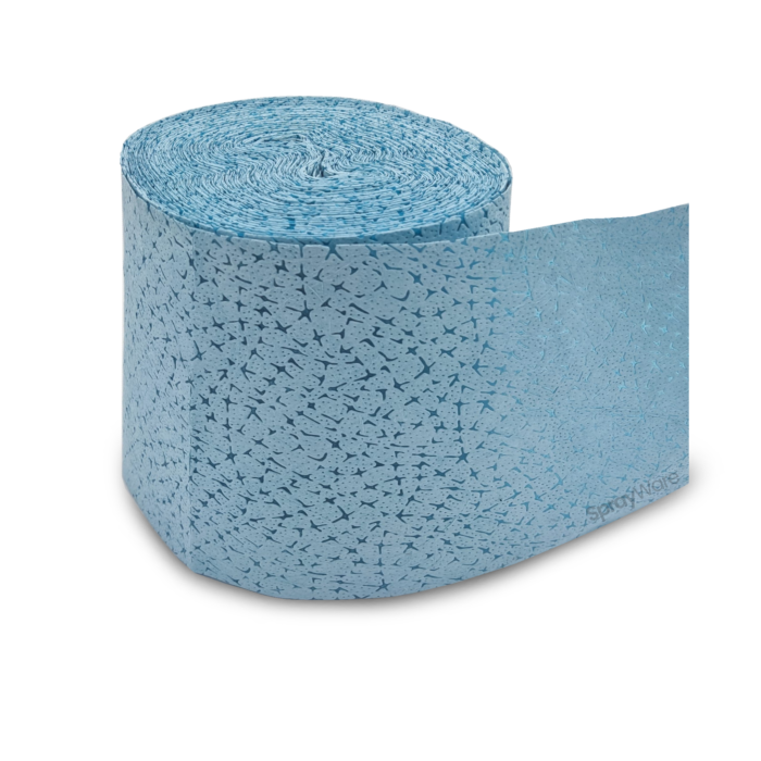 alt="Starchem crowfoot meltblown wipes large roll thick blue wipes for panelwipe 260 sheets"