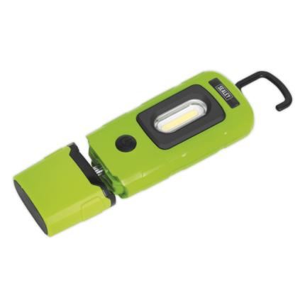 alt="Sealey 360 Green Inspection Lamp 3W COB rechargeable light"