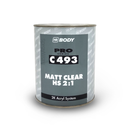 alt="HB Body C493 Matt Clear Coat Lacquer 2K HS 2:1 1L"