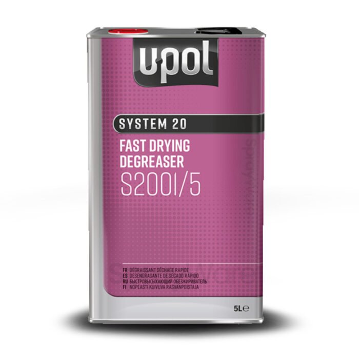 alt="UPOL panel wipe degreaser system 20 fast drying reducer in 5L tin"