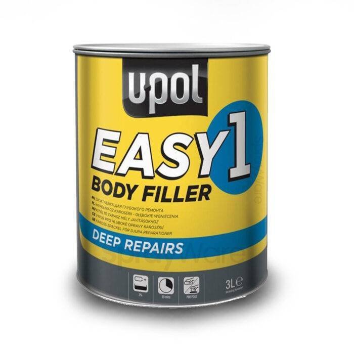 alt="UPOL Easy 1 body filler for car body Lightweight deep repairs 3L tin"