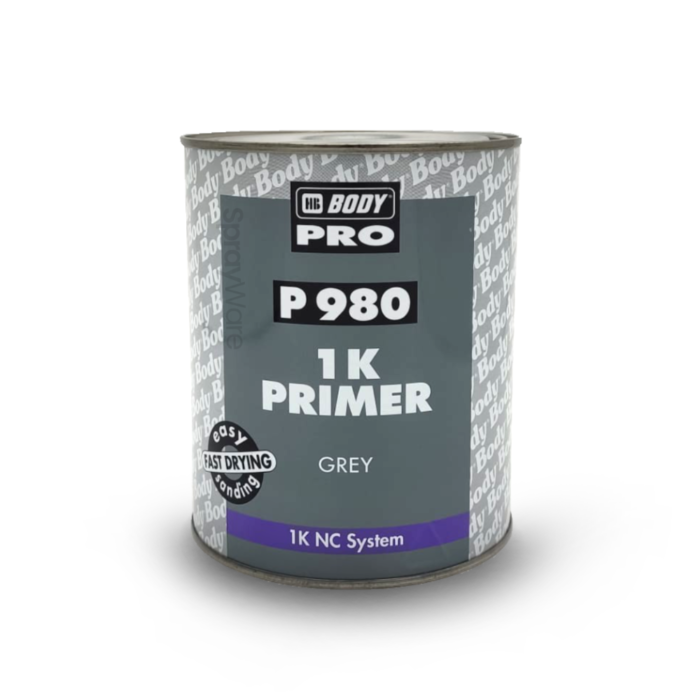 alt="HB Body P980 1K Filling Primer Grey Low VOC 1L tin"