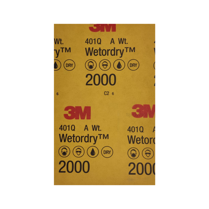 3M E09545 Perfect-it III Papier à Poncer à L'eau Grain P1500