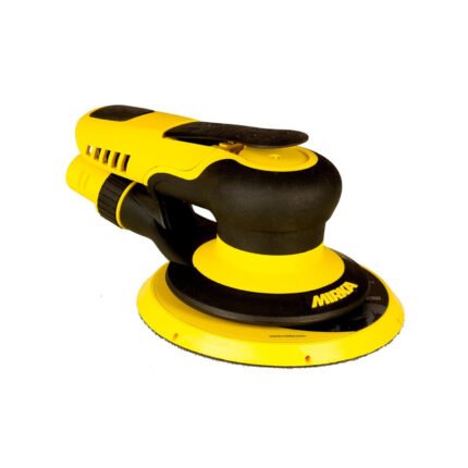 alt="Mirka PROS 650CV premium Air Sander for 150mm sanding discs Orbit DA 5.0 central vacuum black and yellow"