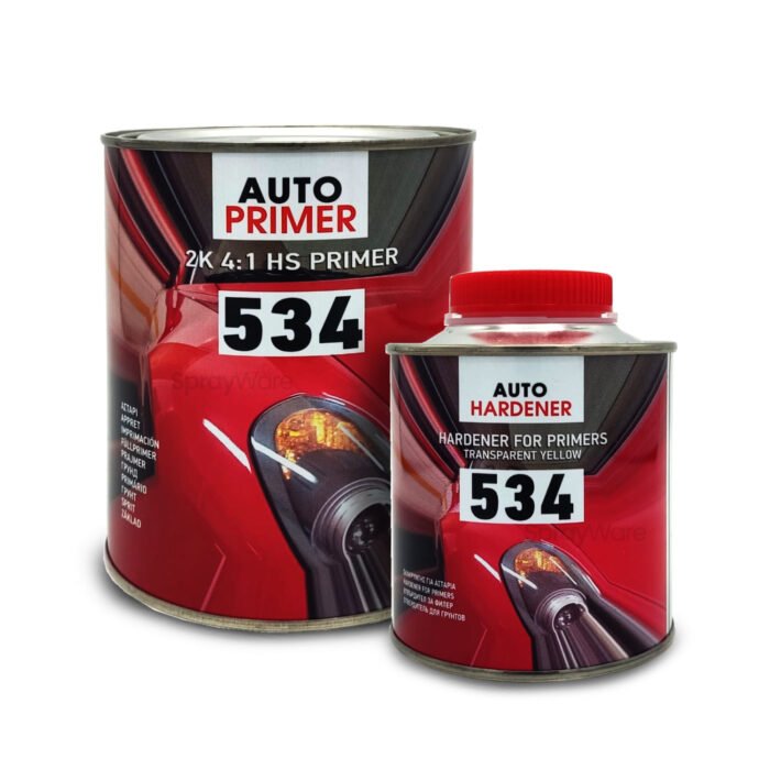 alt="HB Body 534 High Build 2K Auto Primer 4:1 HS 1L Kit with 534 hardener"