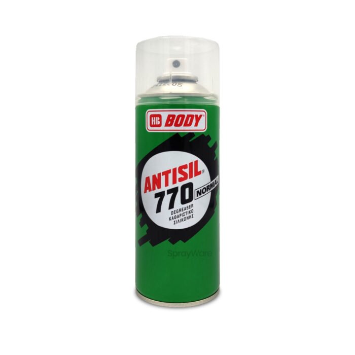 alt="HB Body 770 Antisil Aerosol can Normal Degreaser 400ml panel wipe"