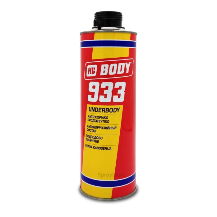 alt="HB Body 933 Underbody Shutz Black Protection 1L wax resin rubber bitumen"