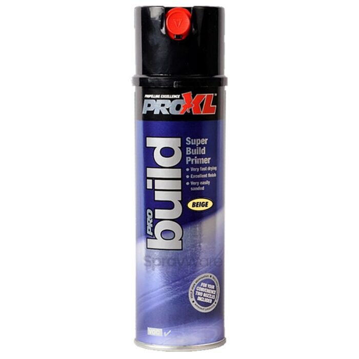 alt="PROXL Super HIgh Build Primer Aerosol Beige"