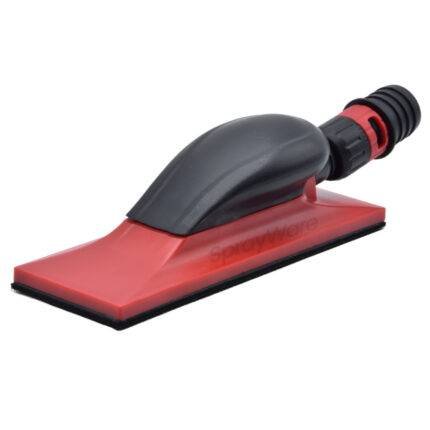 alt="Starchem Vacuum Red Hand Sanding Block 70mm x 198mm with dust adaptor"