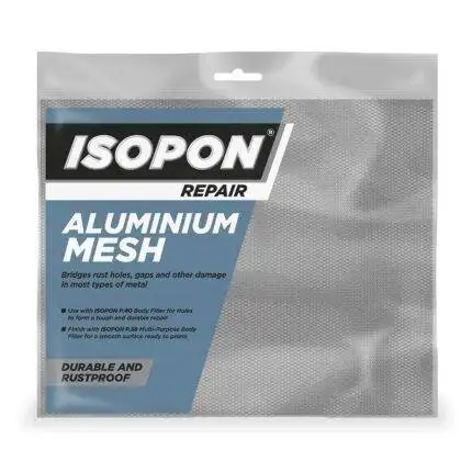 alt="UPOL Isopon Aluminium Mesh Sheet 255 x 200mm 10" x 8" for body filler"