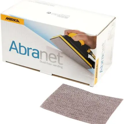 alt="Mirka Abranet Wet & Dry Sanding Sheets 70x198mm 50pk Grit 80, 120, 180, 240, 320, 400"