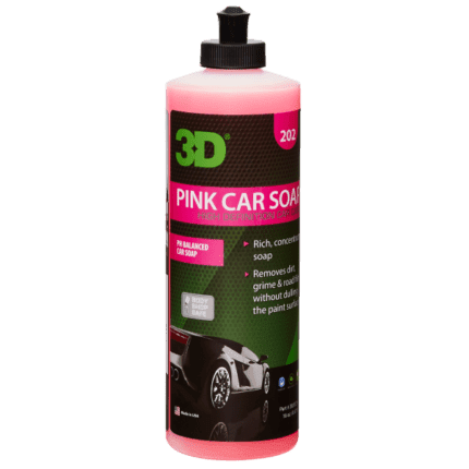 alt="3D pink bottle car wash soap foam for car washing 16oz 473ml"