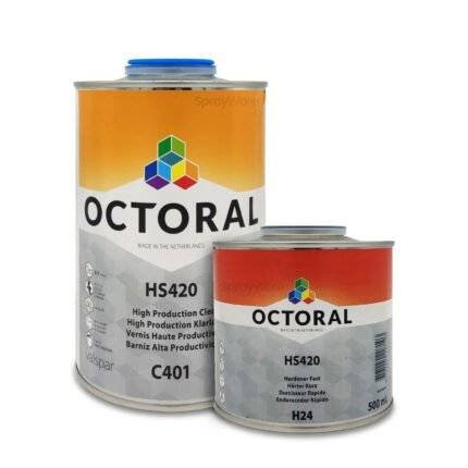 alt="Octoral HS420 Clear Coat Lacquer Kit 2K C401 lacquer + H24 hardener 1.5L kit"