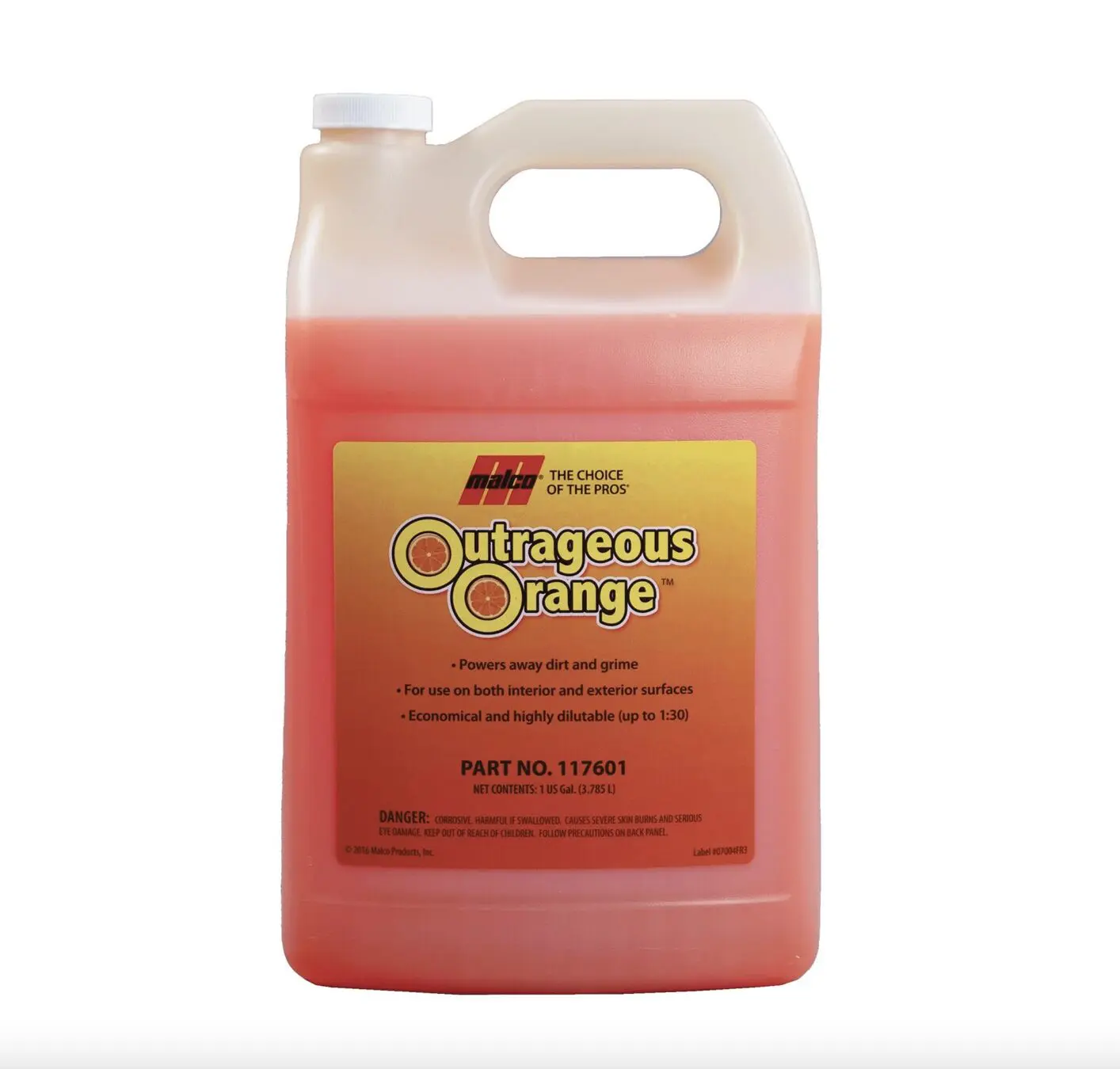 Malco 117601 Outrageous Orange 1 Gal, 3.75L