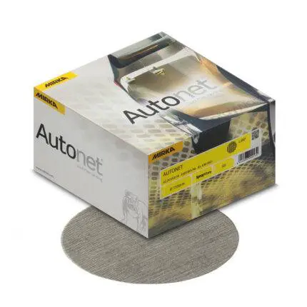 alt="Mirka Autonet Sanding Discs for automotive refinishing 50pk 150mm DA high performance"