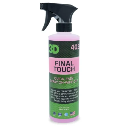 alt="3D final touch pink spray bottle for detailing and gloss 16oz 473ml"