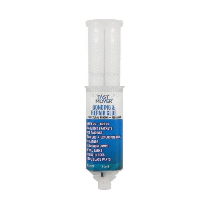 alt="Fast Mover Bonding and Repair Glue MMA FMT6377 25ml black with plunger"