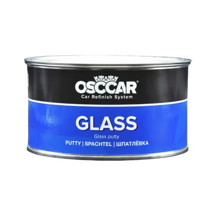 alt="Osccar Glass Putty 1.7Kg Car Body Bridging Filler blue tin with hardener"