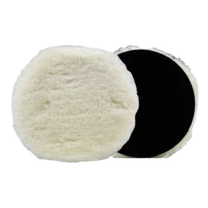 alt="3D Lambswool Heavy Cutting Pad White Wool knitted 5" 127mm X1 for car polishing"