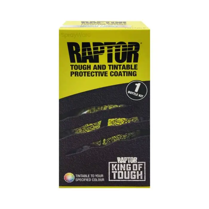 alt="UPOL Raptor Bedliner Tintable Full Box 2K 1 Bottle Kit including Hardener 1L"