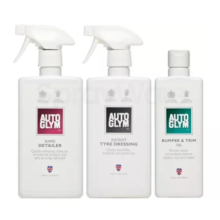 alt="Autoglym Kit Rapid Detailer, Instant Tyre Dressing spray Bumper & Tyre gel"