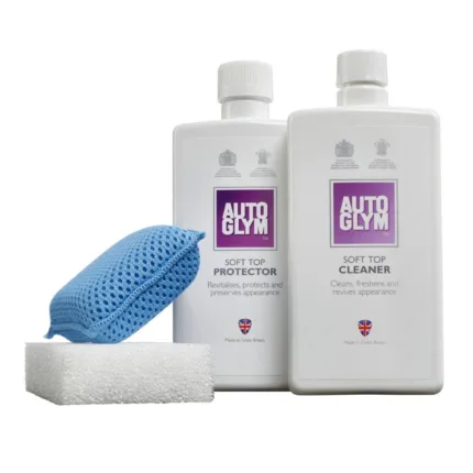 alt="Autoglym Convertible Soft Top Cleaner Cabriolet & Protect Kit with applicator"